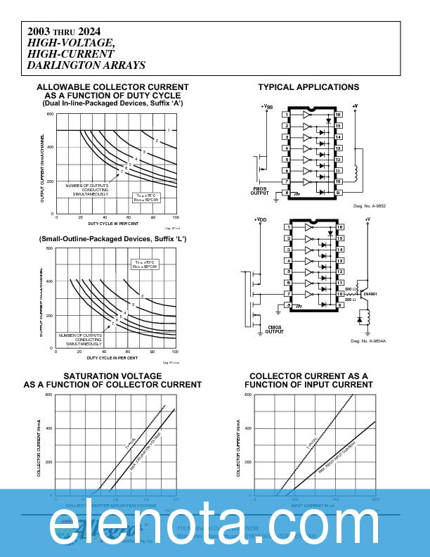 2003 Datasheet PDF (177 KB) Allegro | Pobierz z Elenota.pl