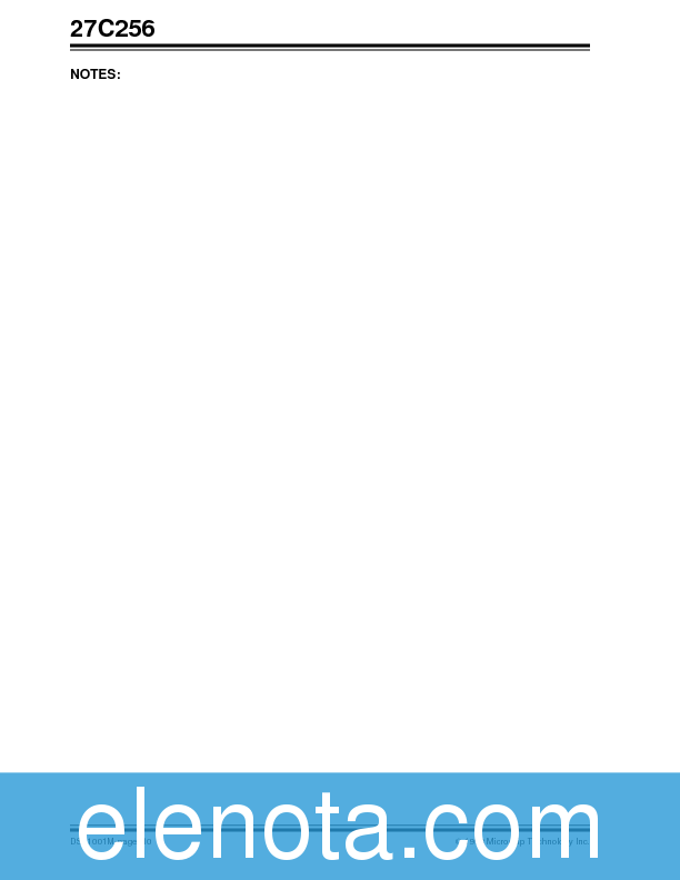 27C256 Datasheet PDF (171 KB) Microchip | Pobierz z Elenota.pl