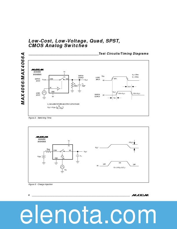 4066 Datasheet PDF (116 KB) MAXIM - Dallas Semiconductor | Pobierz z ...