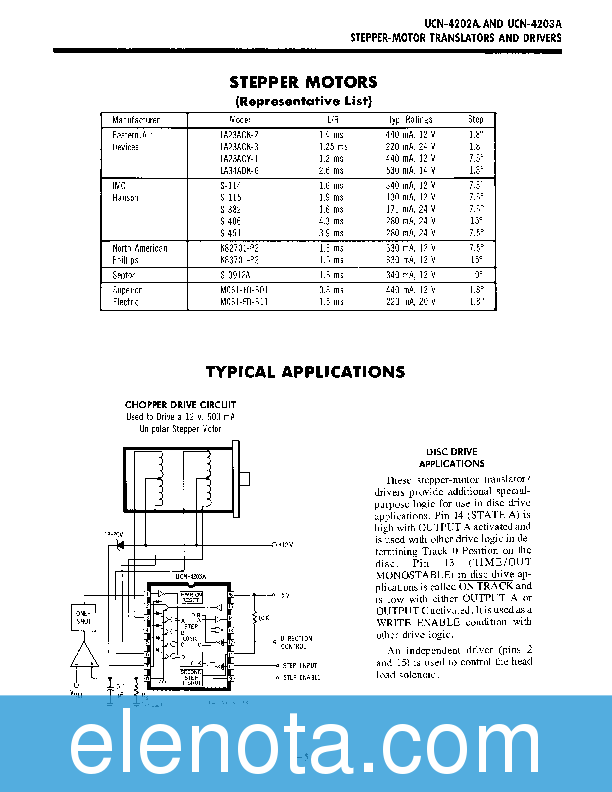 4202 Datasheet PDF (577 KB) Allegro | Pobierz z Elenota.pl
