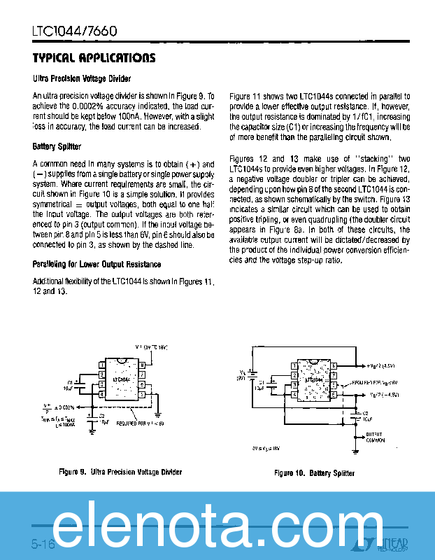 7660 Datasheet PDF (730 KB) Linear Technology | Pobierz z Elenota.pl