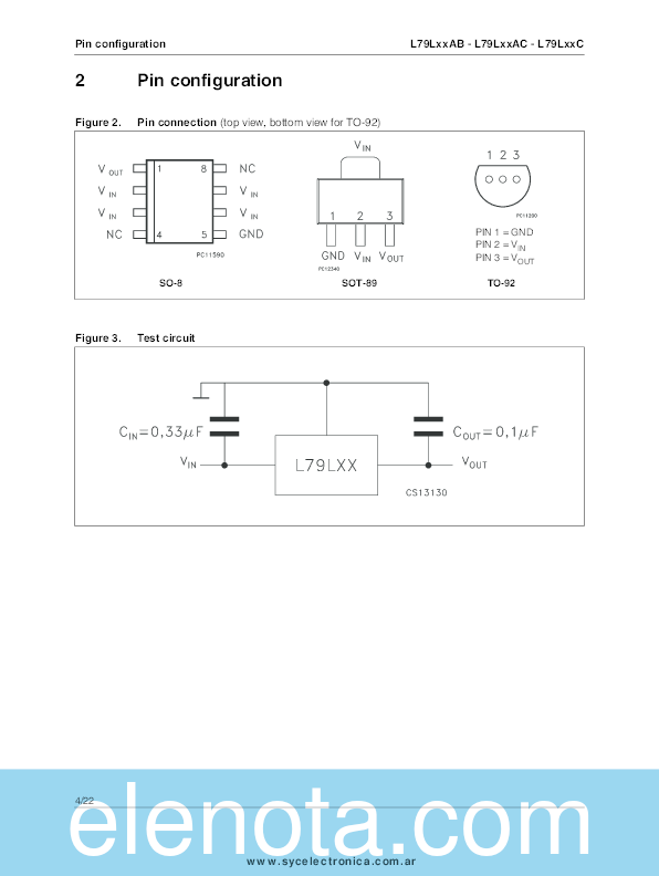 79L05-SMD Datasheet PDF (723 KB) SEMICONDUCTORES Y COMPONENTES ...