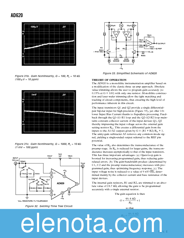 AD620 Datasheet PDF (580 KB) Analog Devices | Pobierz z Elenota.pl