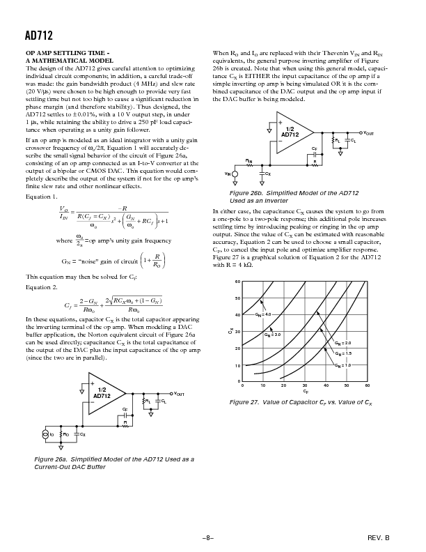 AD712 Datasheet PDF (636 KB) Analog Devices | Pobierz z Elenota.pl