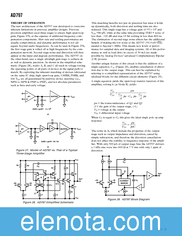 AD797 Datasheet PDF (1.03 MB) Analog Devices | Pobierz z Elenota.pl