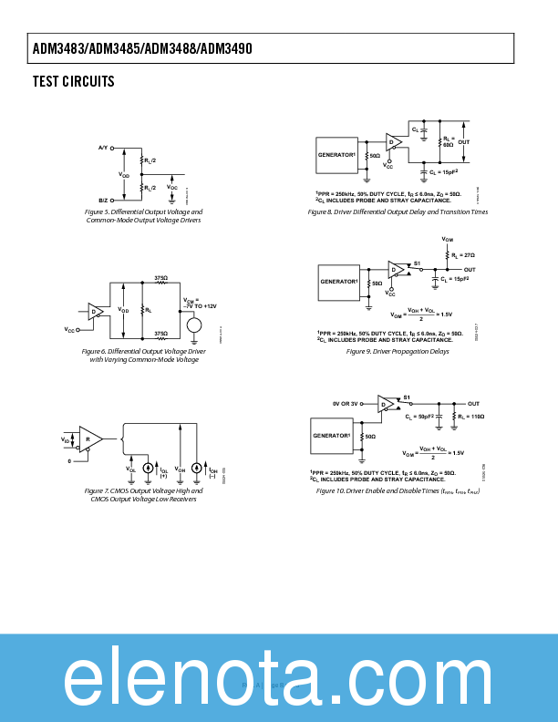 ADM3485 Datasheet PDF (338 KB) Analog Devices | Pobierz z Elenota.pl
