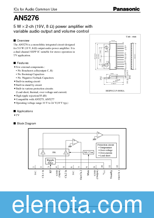 an5276 datasheet