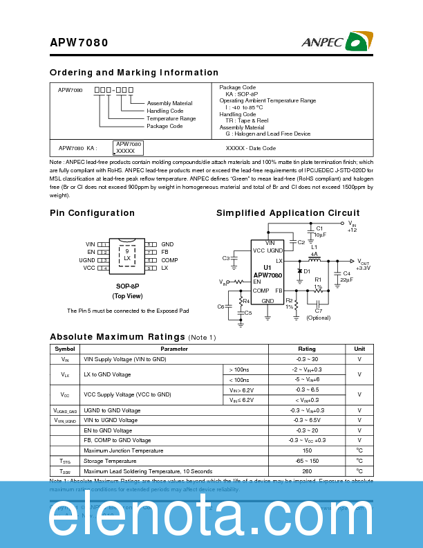 apw7080 datasheet