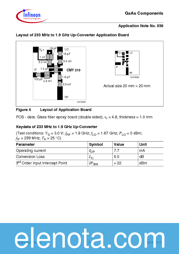 APPLICATION NOTES Datasheet PDF (68 KB) Infineon Pobierz z Elenota.pl
