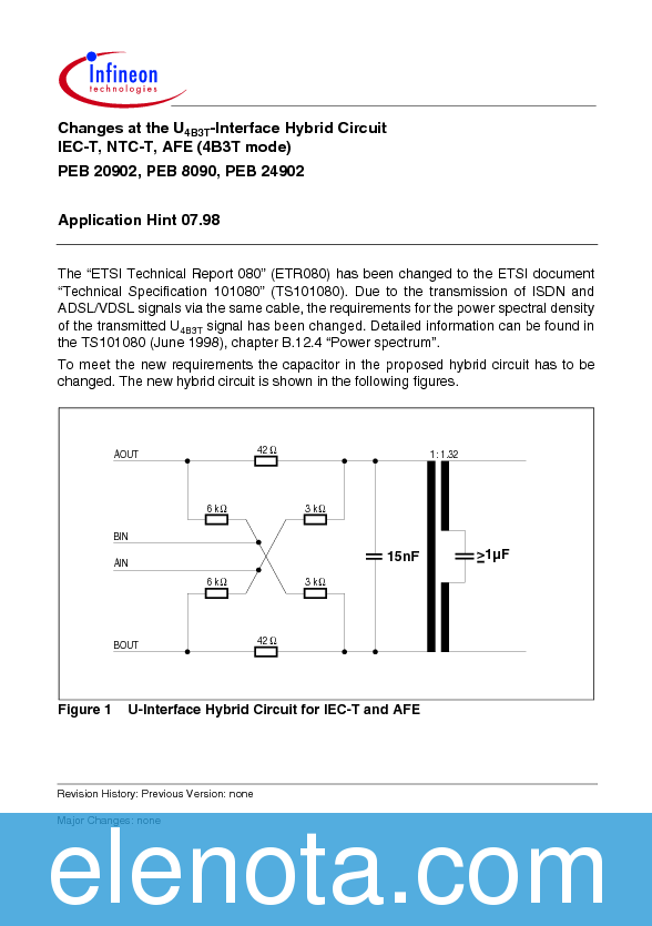 APPLICATION NOTES Datasheet PDF (74 KB) Infineon | Pobierz z Elenota.pl