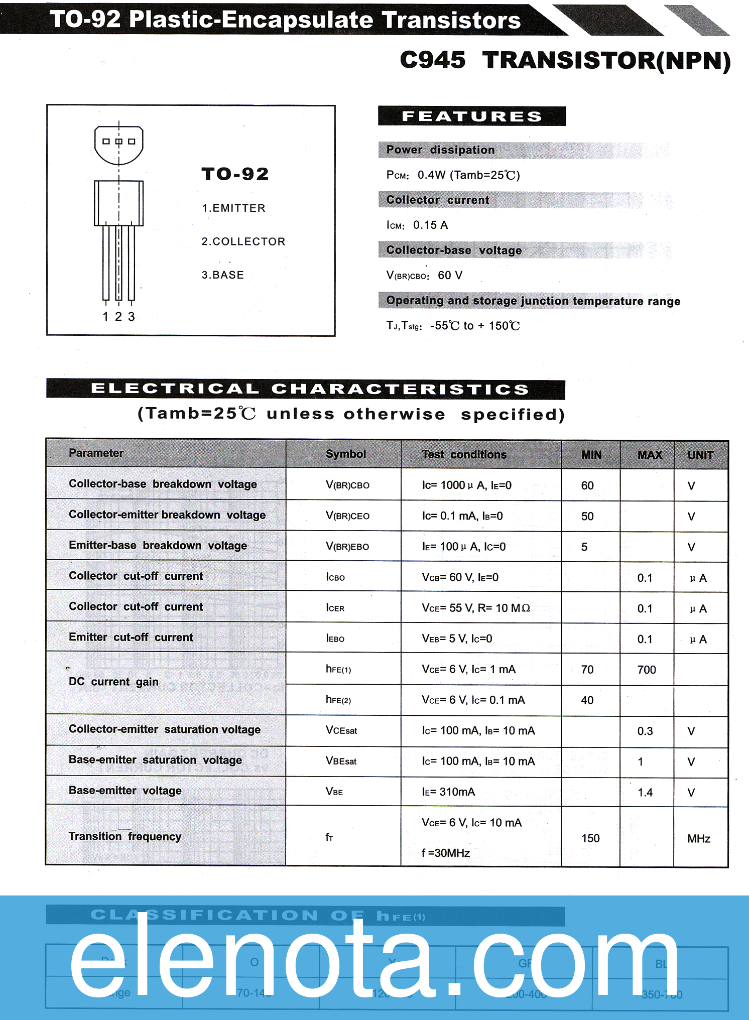 BC945 Datasheet PDF (1.19 MB) N/A | Pobierz z Elenota.pl
