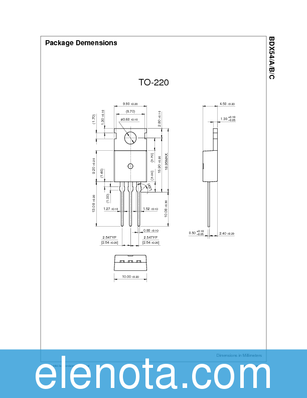 BDX54C Datasheet PDF (42 KB) Fairchild Semiconductor | Pobierz z Elenota.pl