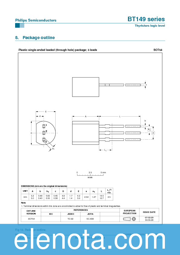 BT149 Datasheet PDF (66 KB) Philips | Pobierz z Elenota.pl