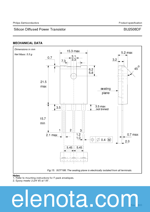 BU2508DF Datasheet PDF (55 KB) Philips | Pobierz z Elenota.pl