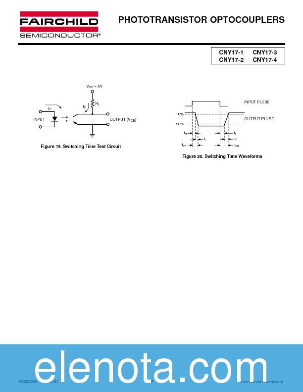CNY17-2 Datasheet PDF (228 KB) Fairchild | Pobierz z Elenota.pl