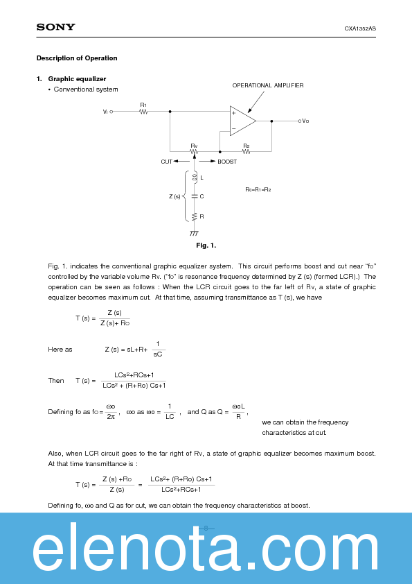 CXA1352AS Datasheet PDF (213 KB) Sony Semiconductor | Pobierz z Elenota.pl