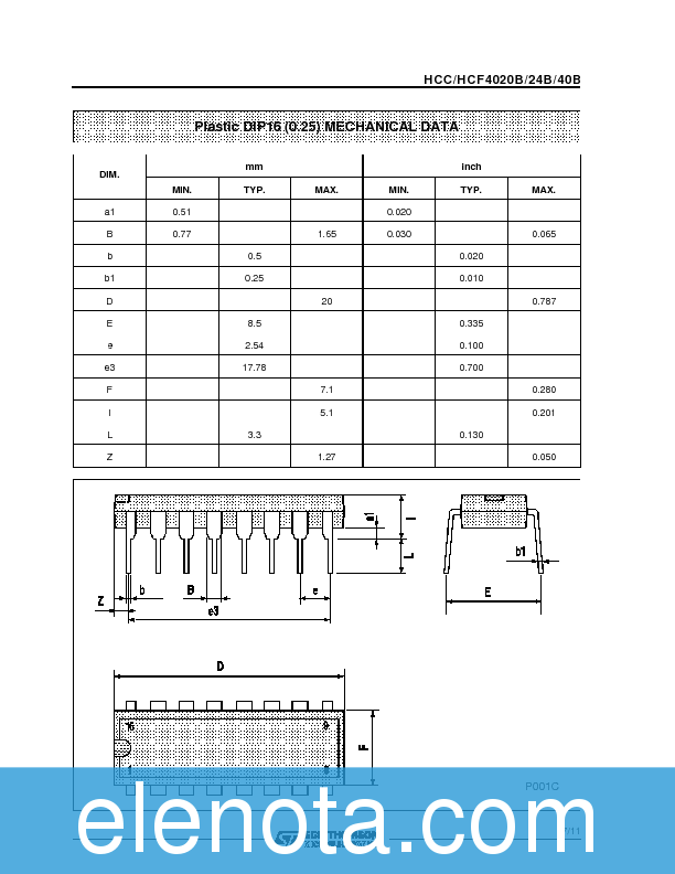 HC4020 Datasheet PDF (268 KB) SGS-THOMSON | Pobierz z Elenota.pl