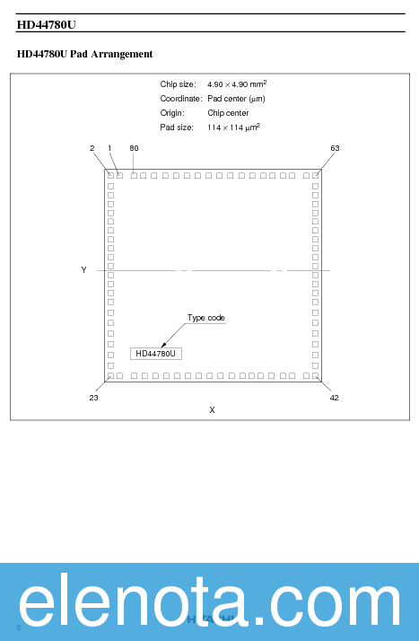 HD44780 Datasheet PDF (322 KB) Hitachi | Pobierz z Elenota.pl