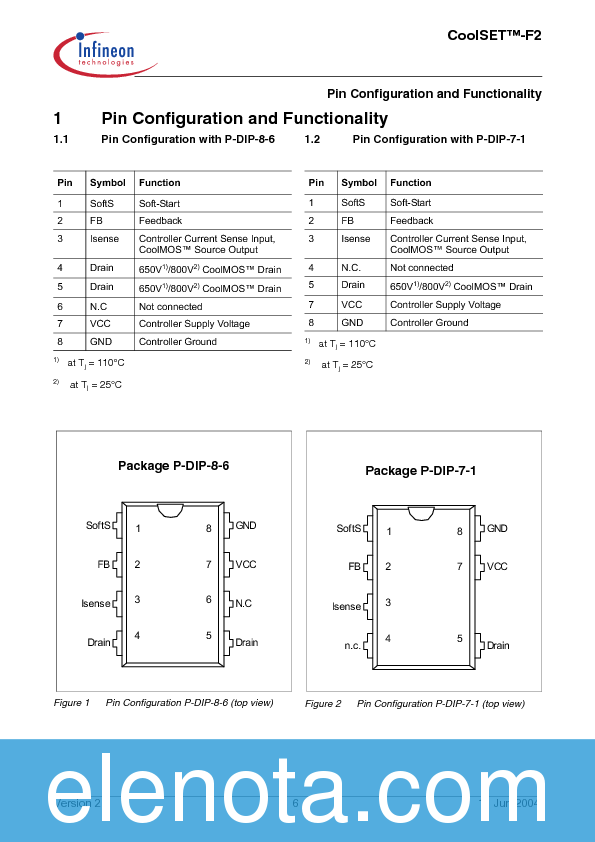 ICE2A0565G Datasheet PDF (1.67 MB) Infineon | Pobierz z Elenota.pl
