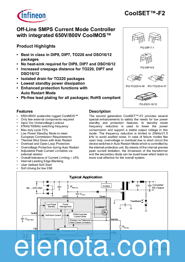 ICE2B265 Datasheet PDF (1.86 MB) Infineon Technologies AG | Pobierz z ...