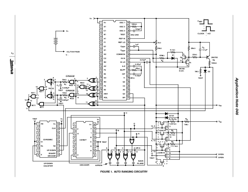 ICL7106CM44 Datasheet PDF (123 KB) Intersil | Pobierz z Elenota.pl