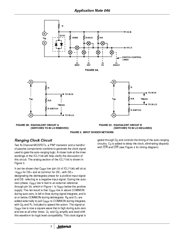 ICL7106CM44 Datasheet PDF (123 KB) Intersil | Pobierz z Elenota.pl