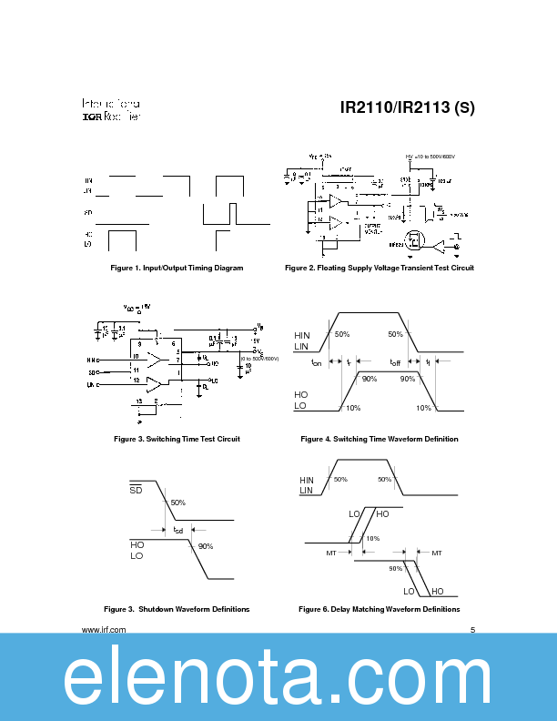 IR2110/IR2113 Datasheet PDF (178 KB) International Rectifier | Pobierz ...