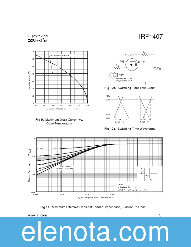 IRF1407 Datasheet PDF (129 KB) International Rectifier | Pobierz z ...