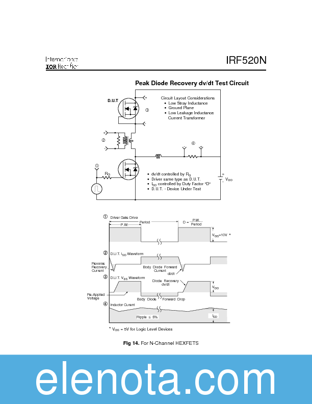 IRF520N Datasheet PDF (117 KB) International Rectifier | Pobierz z ...
