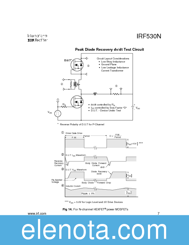 IRF530N Datasheet PDF (213 KB) International Rectifier | Pobierz z ...