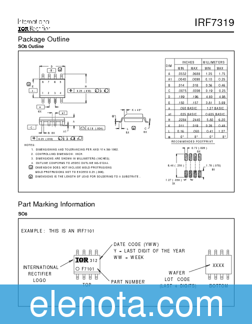 IRF7319 Datasheet PDF (137 KB) International Rectifier | Pobierz z ...