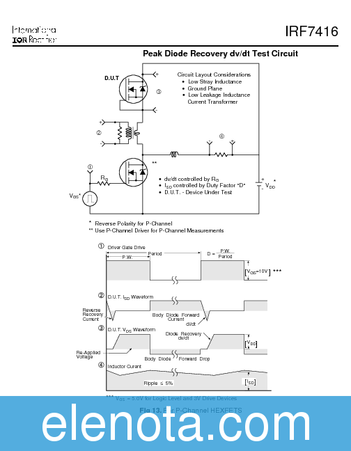 IRF7416 Datasheet PDF (116 KB) International Rectifier | Pobierz z ...