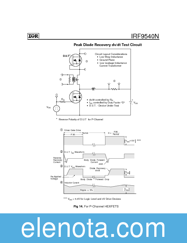 IRF9540N Datasheet PDF (125 KB) International Rectifier | Pobierz z ...