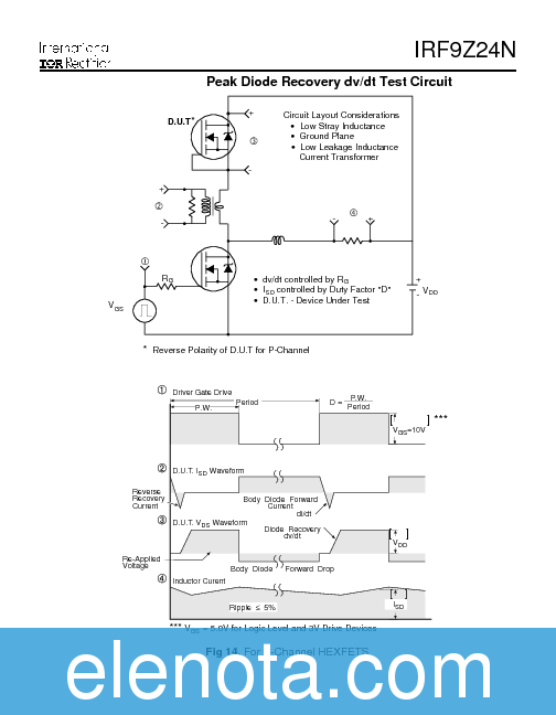 IRF9Z24N Datasheet PDF (109 KB) International Rectifier | Pobierz z ...