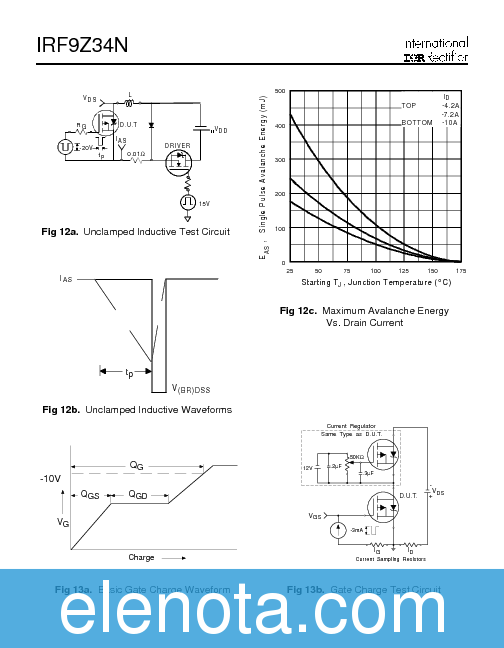 IRF9Z34N Datasheet PDF (108 KB) International Rectifier | Pobierz z ...