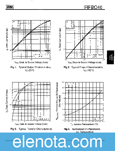IRFBC40 Datasheet PDF (179 KB) International Rectifier | Pobierz z ...
