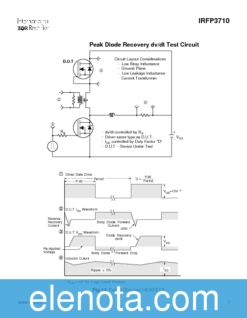 IRFP3710 Datasheet PDF (185 KB) International Rectifier | Pobierz z ...