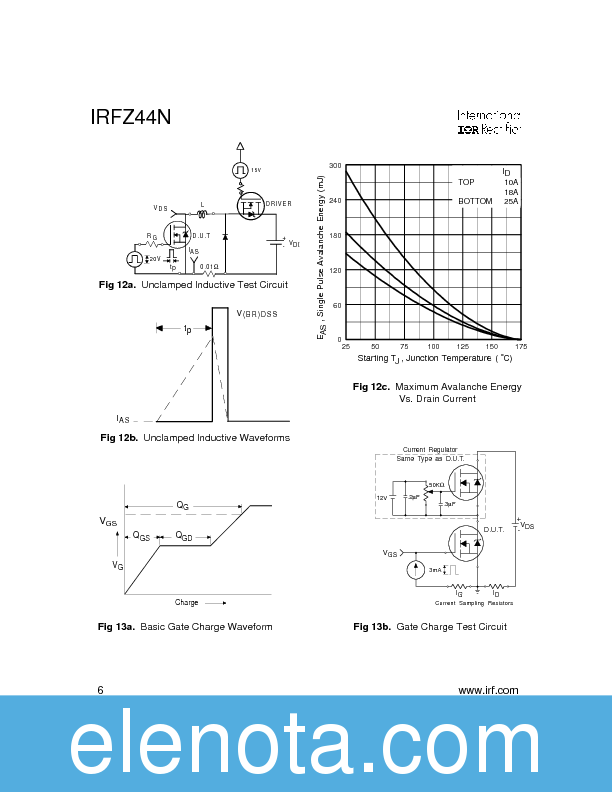 IRFZ44N Datasheet PDF (101 KB) International Rectifier | Pobierz z ...