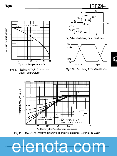 IRFZ44 Datasheet PDF (163 KB) International Rectifier | Pobierz z ...
