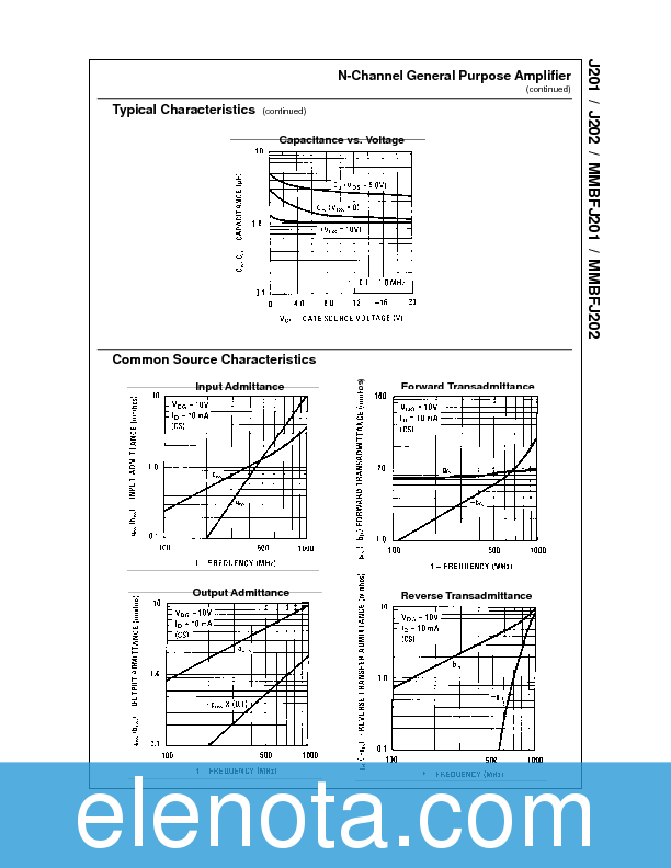 J201 Datasheet PDF (852 KB) Fairchild | Pobierz z Elenota.pl