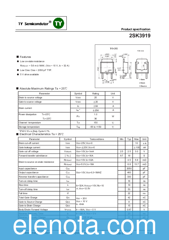 TY Semicondutor K3919