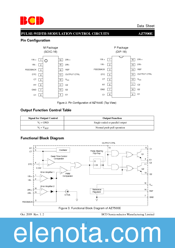 KA7500B Datasheet PDF (321 KB) BCD | Pobierz z Elenota.pl