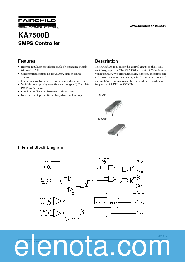 Ka7500b datasheet