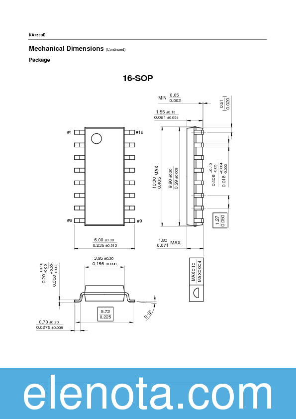 KA7500B Datasheet PDF (57 KB) Fairchild | Pobierz z Elenota.pl