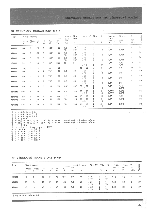 KF508 Datasheet PDF (1.87 MB) Tesla | Pobierz z Elenota.pl