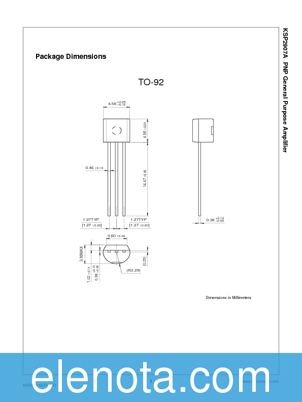KSP2907A Datasheet PDF (114 KB) Fairchild Pobierz z Elenota.pl