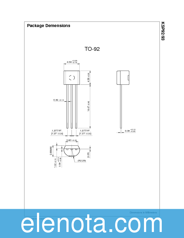 KSP92 Datasheet PDF (64 KB) Fairchild Pobierz z Elenota.pl