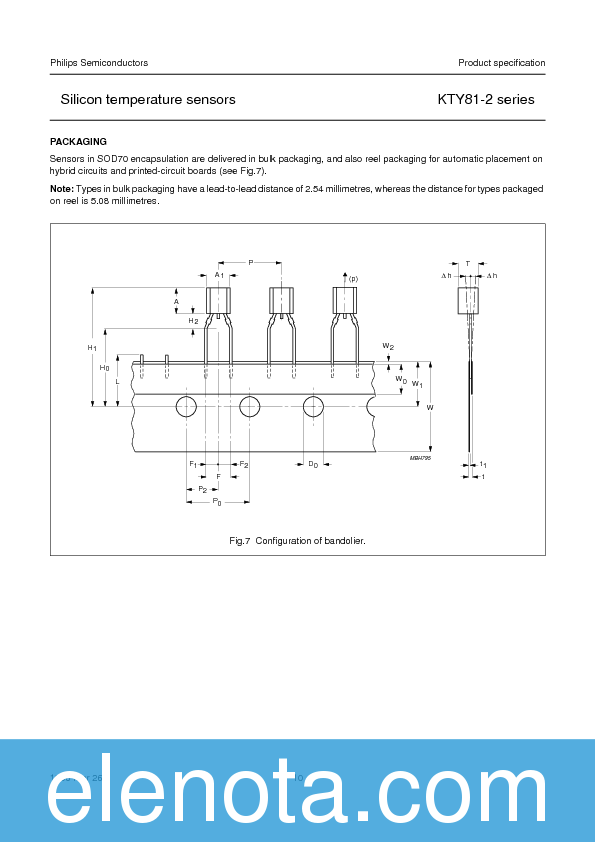 KTY81210 Datasheet PDF (128 KB) Philips Pobierz z Elenota.pl