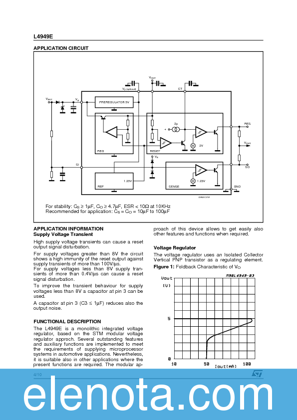 L4949 Datasheet PDF (555 KB) STMicroelectronics | Pobierz z Elenota.pl