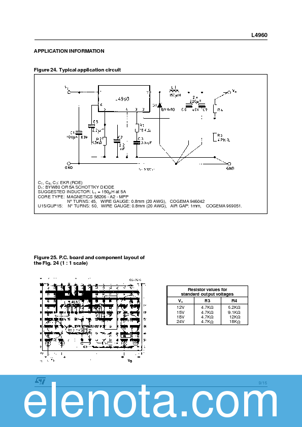 L4960 Datasheet PDF (190 KB) STMicroelectronics | Pobierz z Elenota.pl